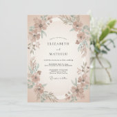 Invitation Mariage Vintage Tan Muet (Debout devant)