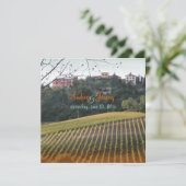 Invitation Mariage Vintage, Toscane (Debout devant)