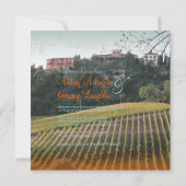 Invitation Mariage Vintage, Toscane (Dos)