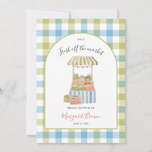 Invitation Mariage vintage : vert et bleu