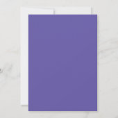 Invitation Mariage Violet Aqua Leaf (Dos)