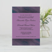 Invitation Mariage Violet Aubergine (Debout devant)