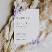 Invitation Mariage violet invite Modèle