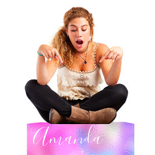 Invitation Mariage Violet Océan Rose Vagues Océan Bleu