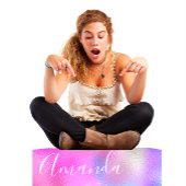 Invitation Mariage Violet Océan Rose Vagues Océan Bleu