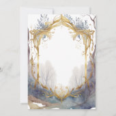 Invitation Mariage violet or Enchanted Forest Portal (Dos)
