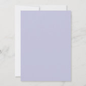 Invitation Mariage Violet Peint de Lilas (Dos)
