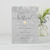 Invitation Mariage Virtuel Argent (Debout devant)