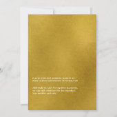 Invitation Mariage virtuel blanc Floral Geometry Online (Dos)