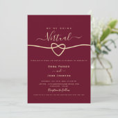 Invitation Mariage virtuel Bourgogne (Debout devant)