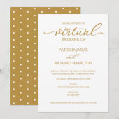 Invitation Mariage Virtuel de Calligraphie Élégante Simple (Devant / Derrière)