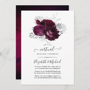 Invitation Mariage virtuel de la Bourgogne et de la Flore arg