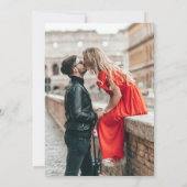 Invitation Mariage virtuel de police gris et blanc moderne (Dos)