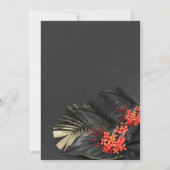 Invitation Mariage virtuel exotique indien Jasmine Tropical (Dos)