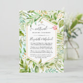 Invitation Mariage virtuel Geometry Crystal Online (Debout devant)