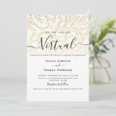 Invitation Mariage virtuel Gold (Debout devant)