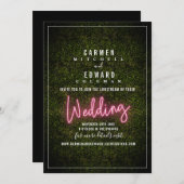 Invitation Mariage virtuel Livestream Panneau noir (Devant / Derrière)