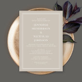 Invitation Mariage virtuel moderne élégant