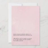 Invitation Mariage virtuel Pastel Floral Online (Dos)