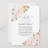 Invitation Mariage virtuel Pastel Floral Online (Devant)