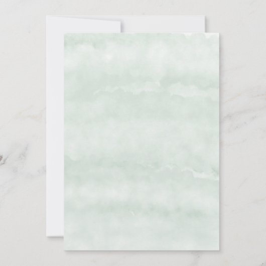 Invitation Mariage virtuel Rustique Feuille Watercolor (Dos)