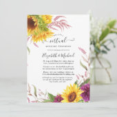 Invitation Mariage virtuel Sunflower Online (Debout devant)