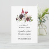 Invitation Mariage virtuel sur le thème du vin de Bourgogne e (Debout devant)