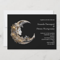 Mariage Visage Féminin dans la Lune