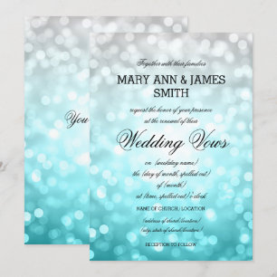 Invitation Mariage Vow Renewal Beach Ombre Parties scintillan