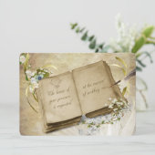 Invitation Mariage Vow Renewal Livre vintage (Debout devant)