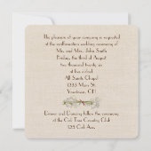 Invitation Mariage Vow Renewal Sepia Daisy (Dos)