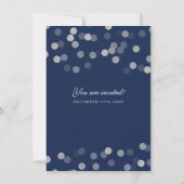 Invitation Mariage Vow Renouvel Sliver Parties scintillant Ma (Dos)