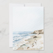 Invitation Mariage Watercolor Beach (Dos)