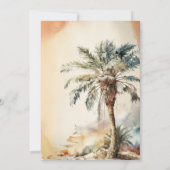 Invitation Mariage Watercolor Beach (Dos)