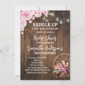Invitation Mariage Western Boots Saddle Up Next Chapter Enter (Devant)