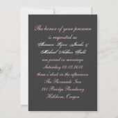 Invitation mariage western country chic avec marguerite rusti (Dos)