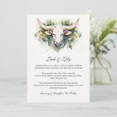 Invitation Mariage Western Rustique (Debout devant)