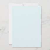 Invitation Mariage Whimsical Blue Butterflies (Dos)