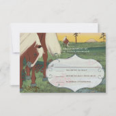 Invitation Mariage Whimsical Cheval RSVP (Devant)