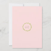 Invitation Mariage Whimsical Forest Cats (Blush) (Dos)