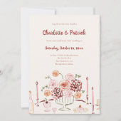 Invitation Mariage Whimsical funky dessiné à la main (Devant)