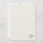 Invitation Mariage Whimsical Vintage (Dos)