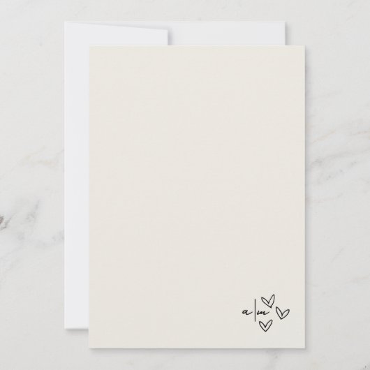 Invitation Mariage Whimsical Vintage (Dos)