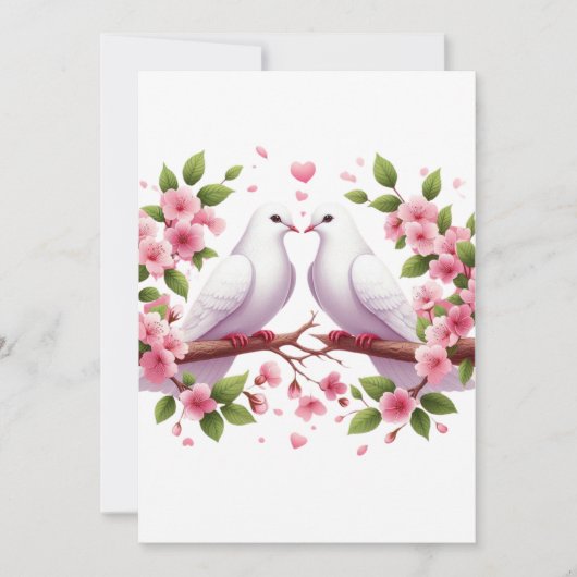 Invitation Mariage White Doves (Devant)