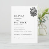 Invitation Mariage White Elegance (Debout devant)