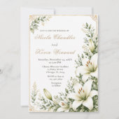 Invitation Mariage White Lily (Devant)