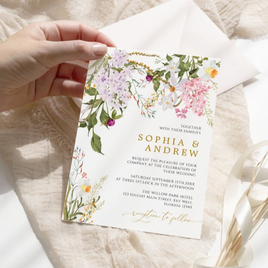 Invitation Mariage Wilflowers