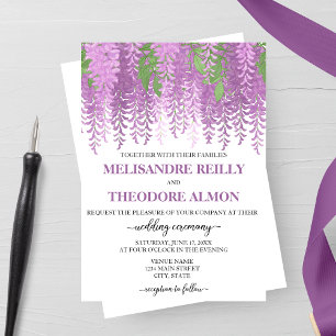 Invitation Mariage Wisteria Wonder