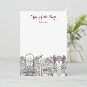 Invitation Mariage Woden & Fríge Ordre du jour (Debout devant)