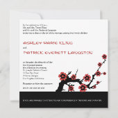 Invitation Mariage Yin-Yang Sakura Oriental (Dos)